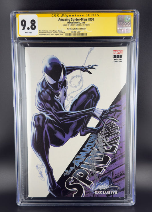Amazing Spider-Man #800 (2018) CGC 9.8 SS J. Scott Campbell Variant I