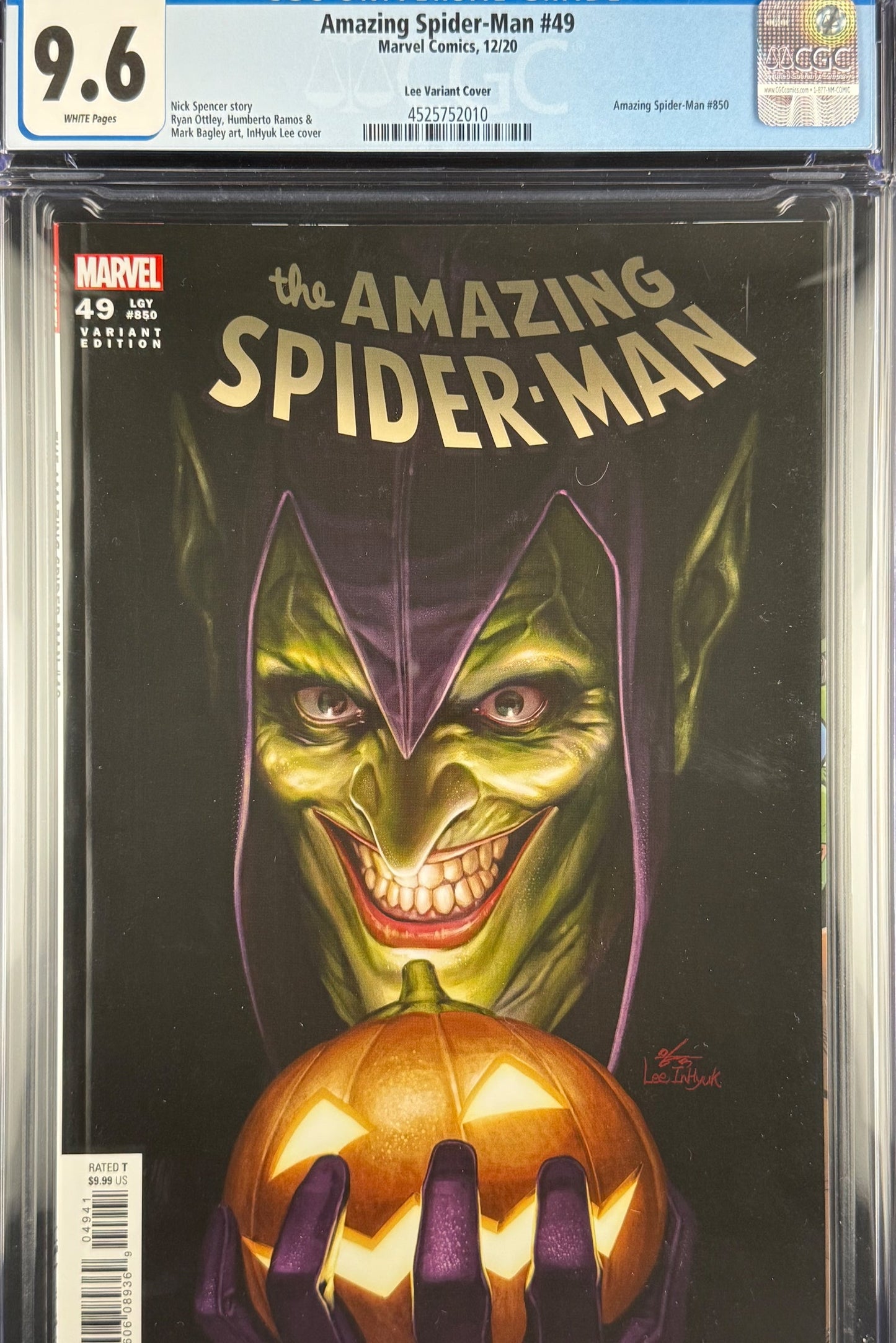 Amazing Spider-Man #49 (2020) CGC 9.6 Inhyuk Lee 1:25 Variant