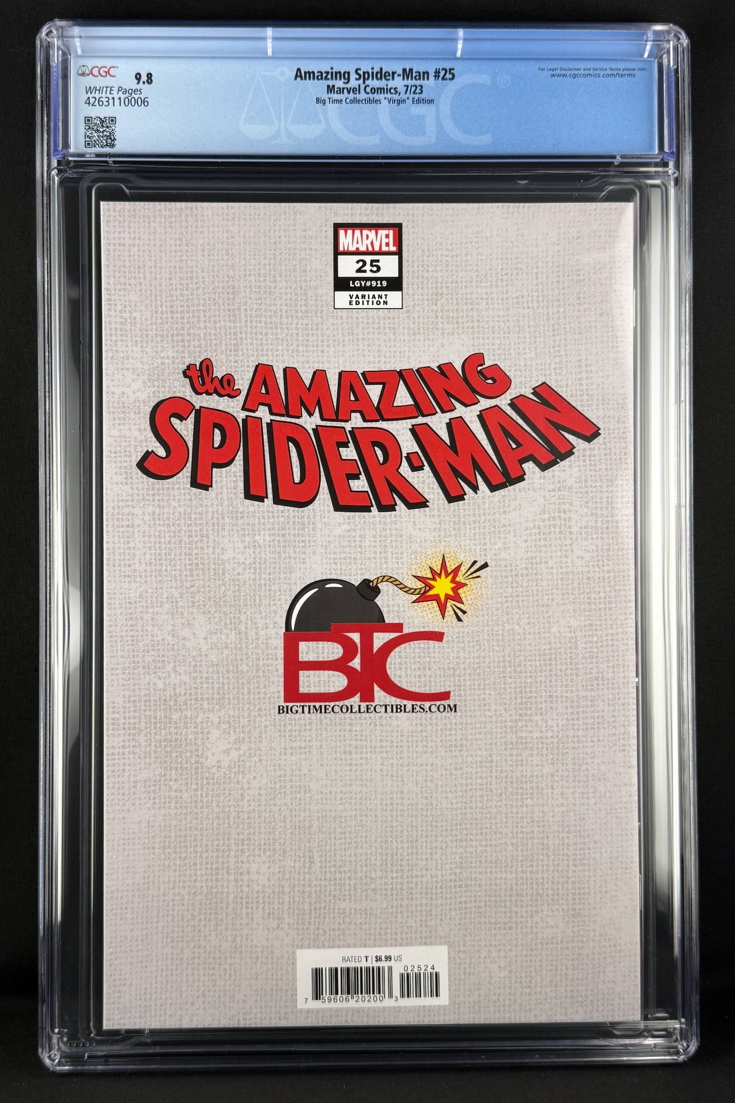 Amazing Spider-Man #25 (2023) CGC 9.8 Ariel Diaz Virgin Variant Ltd 1000