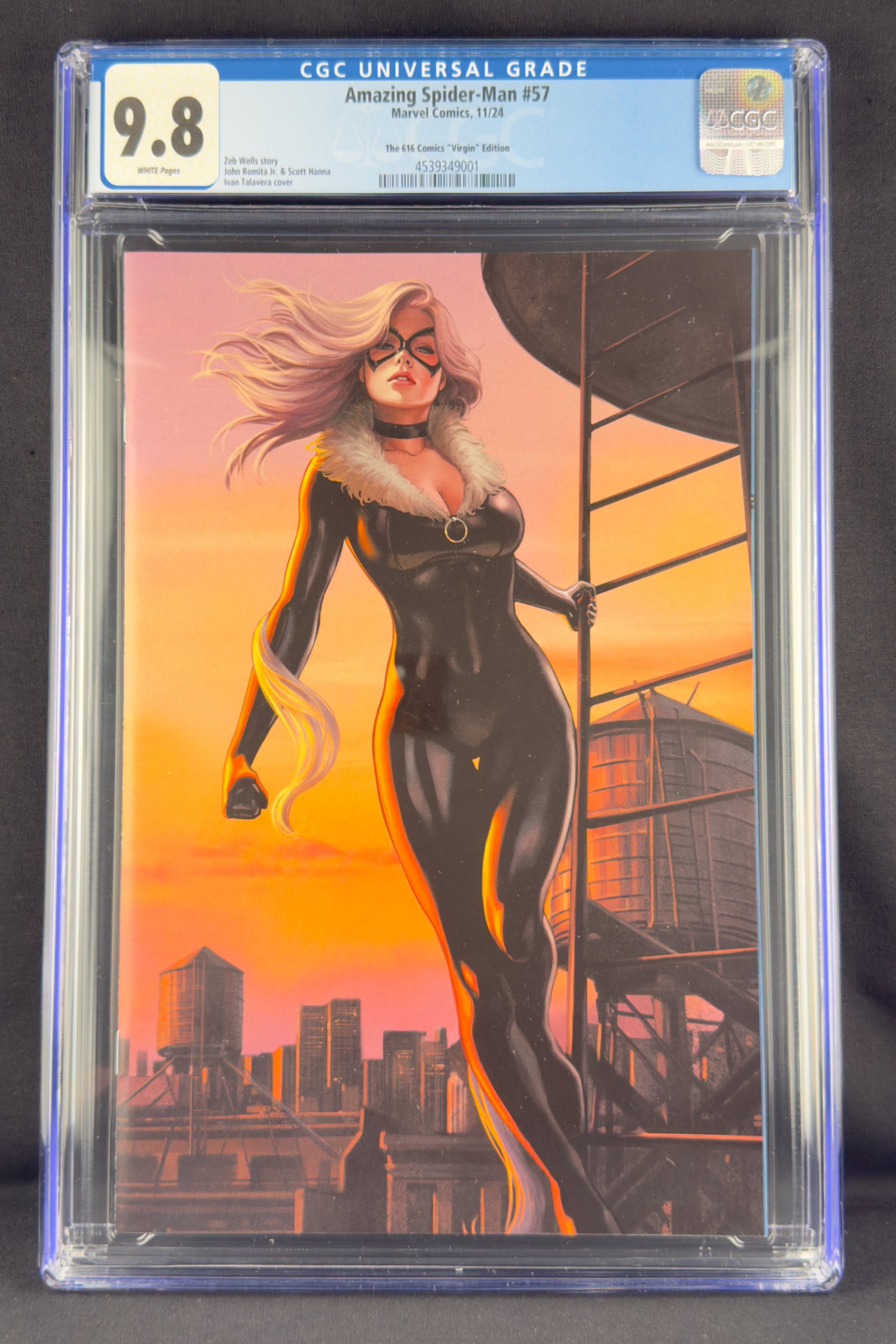 Amazing Spider-Man #57 (2024) CGC 9.8 Ivan Talavera Virgin. Black Cat.