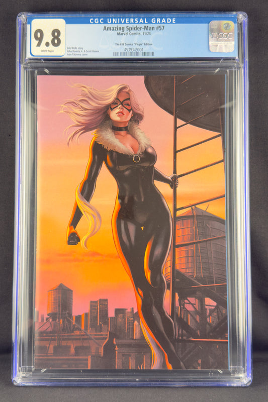 Amazing Spider-Man #57 (2024) CGC 9.8 Ivan Talavera Virgin. Black Cat.