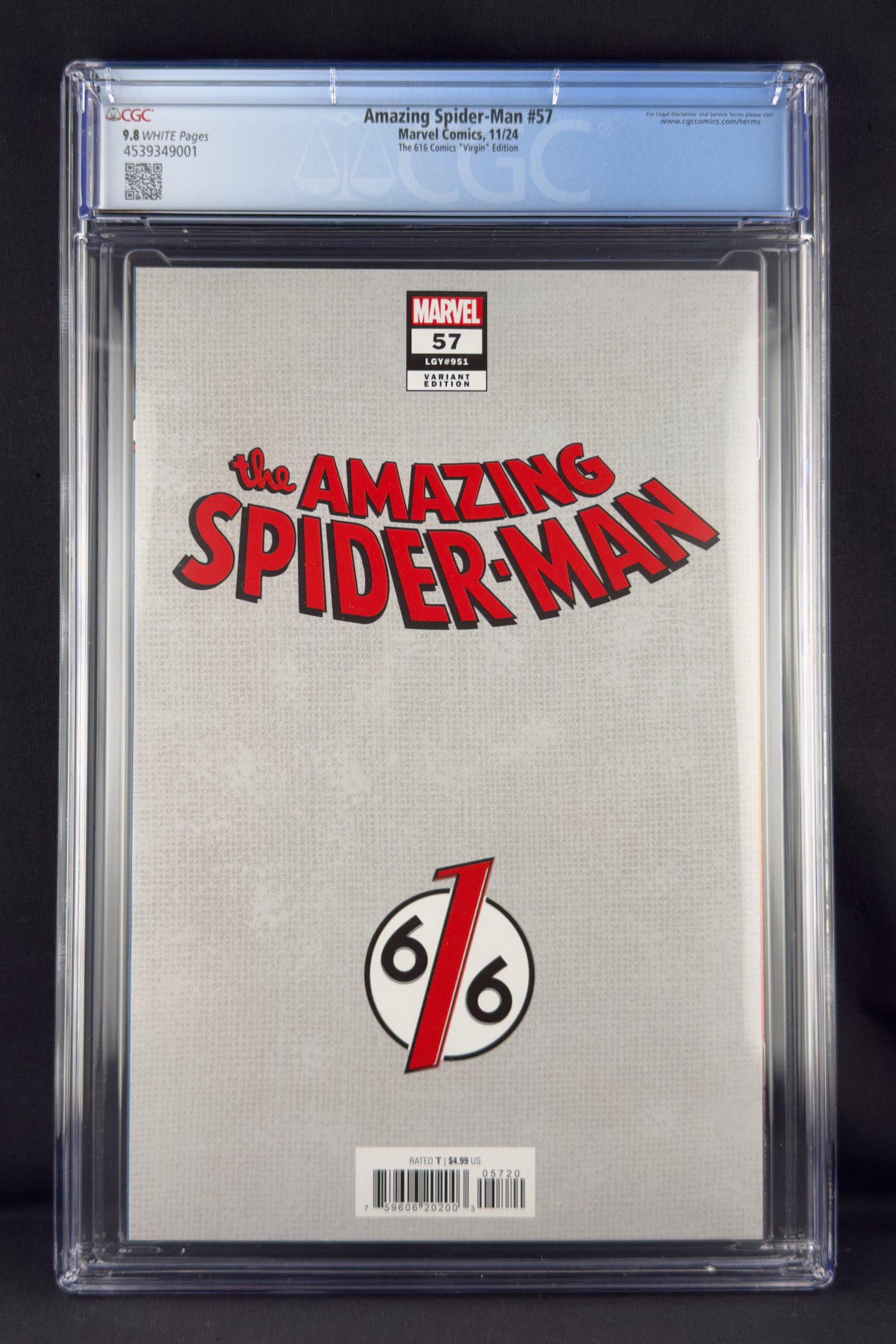 Amazing Spider-Man #57 (2024) CGC 9.8 Ivan Talavera Virgin Variant Ltd 1000