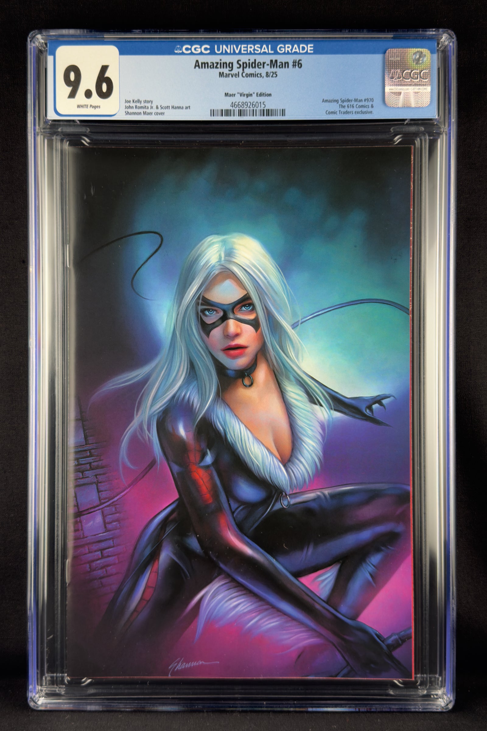 Amazing Spider-Man #6 (2025) CGC 9.6 Shannon Maer Virgin. Black Cat.