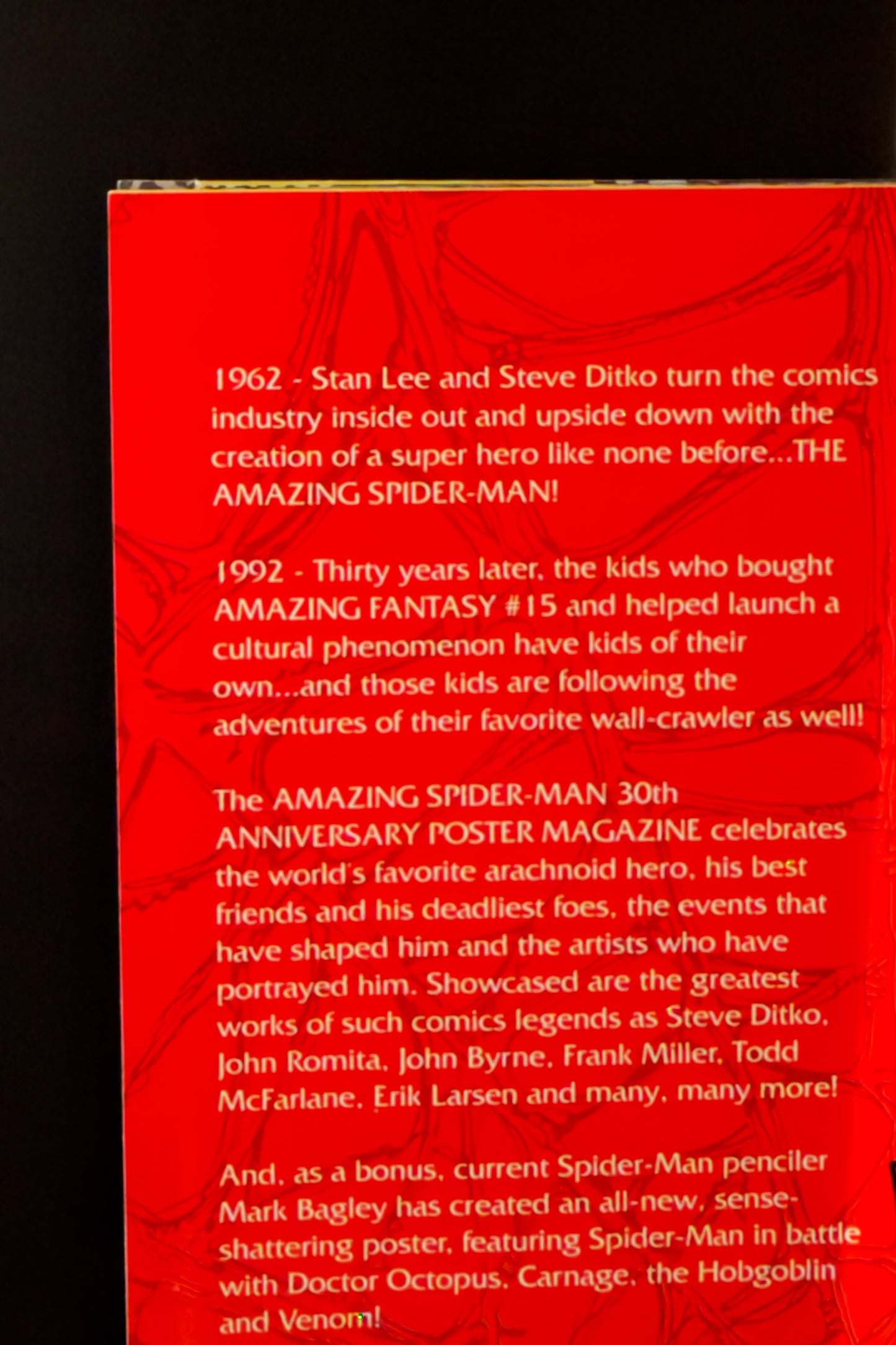 Amazing Spider-Man: 30th Anniversary Poster Magazine