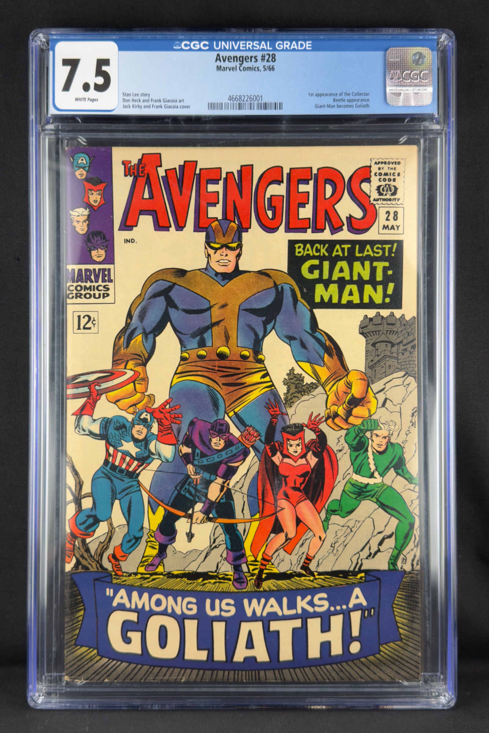 Avengers #28 (1966) CGC 7.5 - First appearance of Collector.