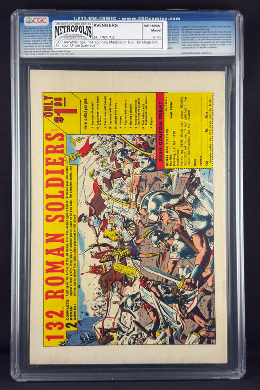 Avengers #54 (1968) CGC 7.0 John Buscema - 1st app New Masters of Evil