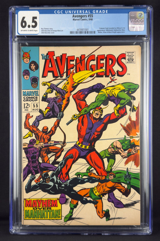 Avengers #55 (1968) CGC 6.5 John Buscema - 1st full app Ultron