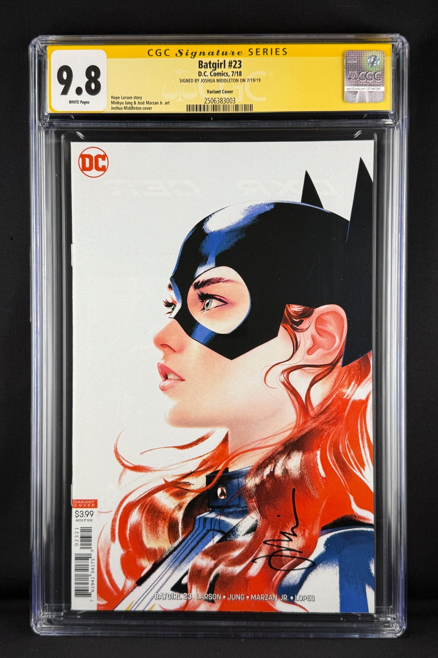 Batgirl #23 (2018) CGC 9.8 SS Joshua Middleton Variant B