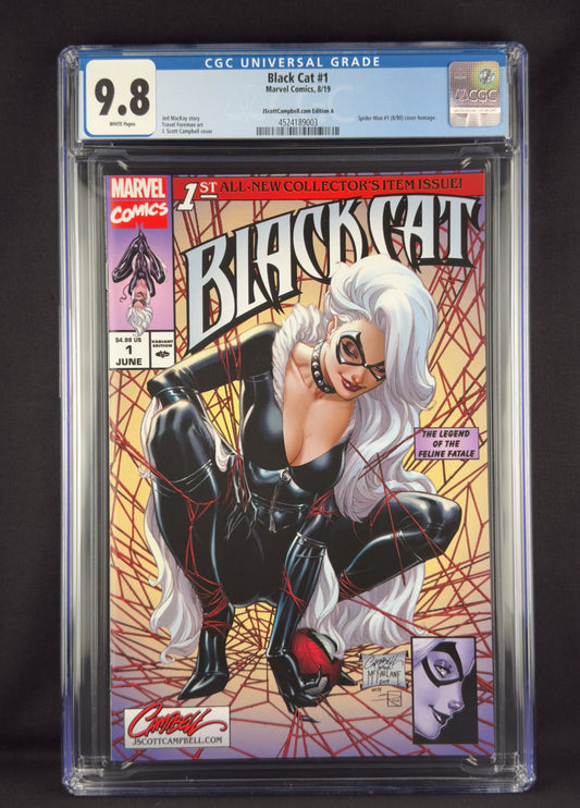 Black Cat #1 (2019) CGC 9.8 J. Scott Campbell Variant A Ltd 3000