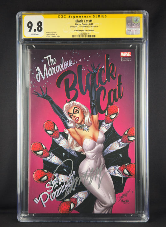 Black Cat #1 (2019) CGC 9.8 SS J. Scott Campbell Variant E Ltd 1500