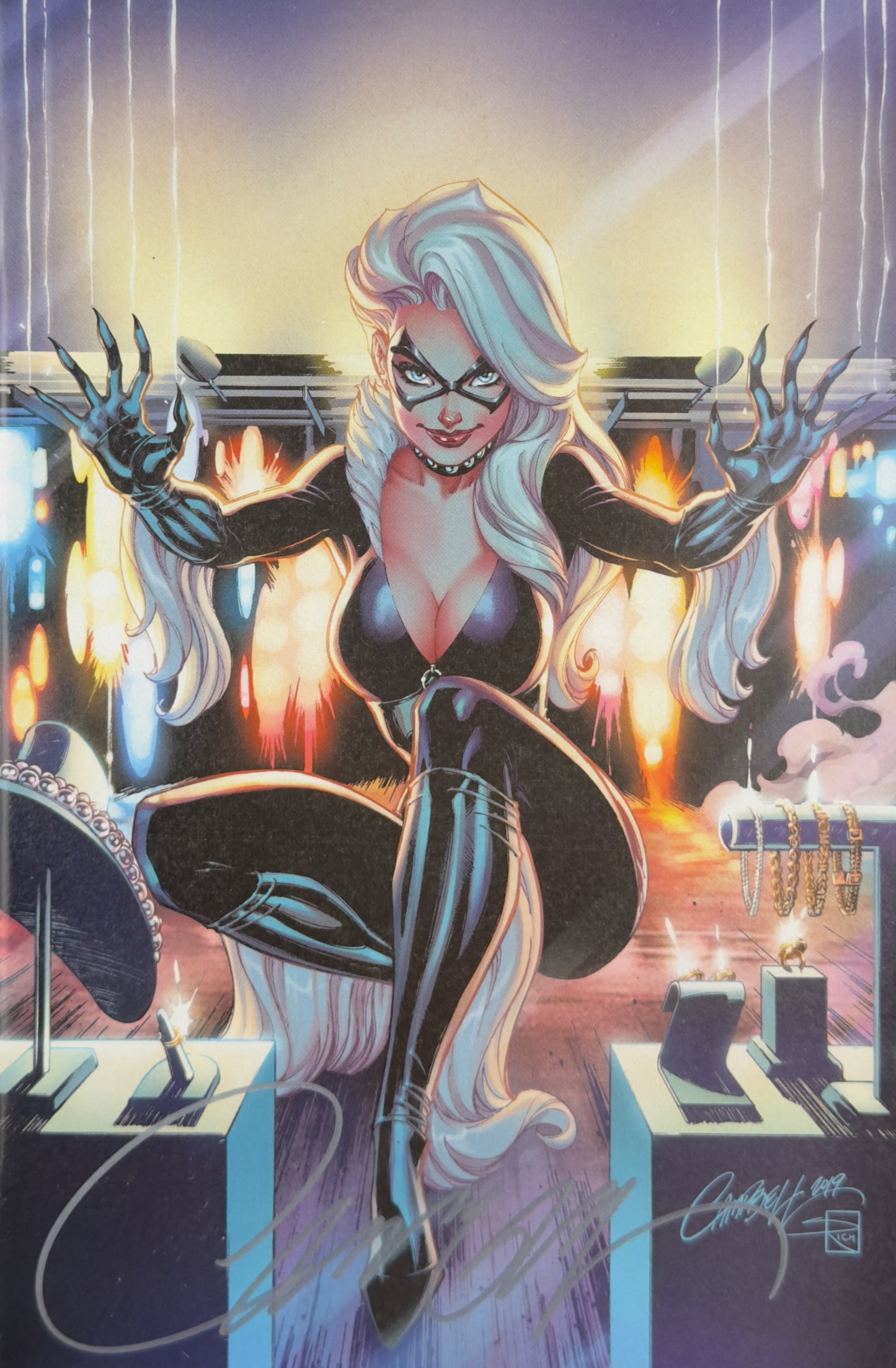 Black Cat #1 (2019) CGC 9.8 SS J. Scott Campbell Virgin 1:500 Variant