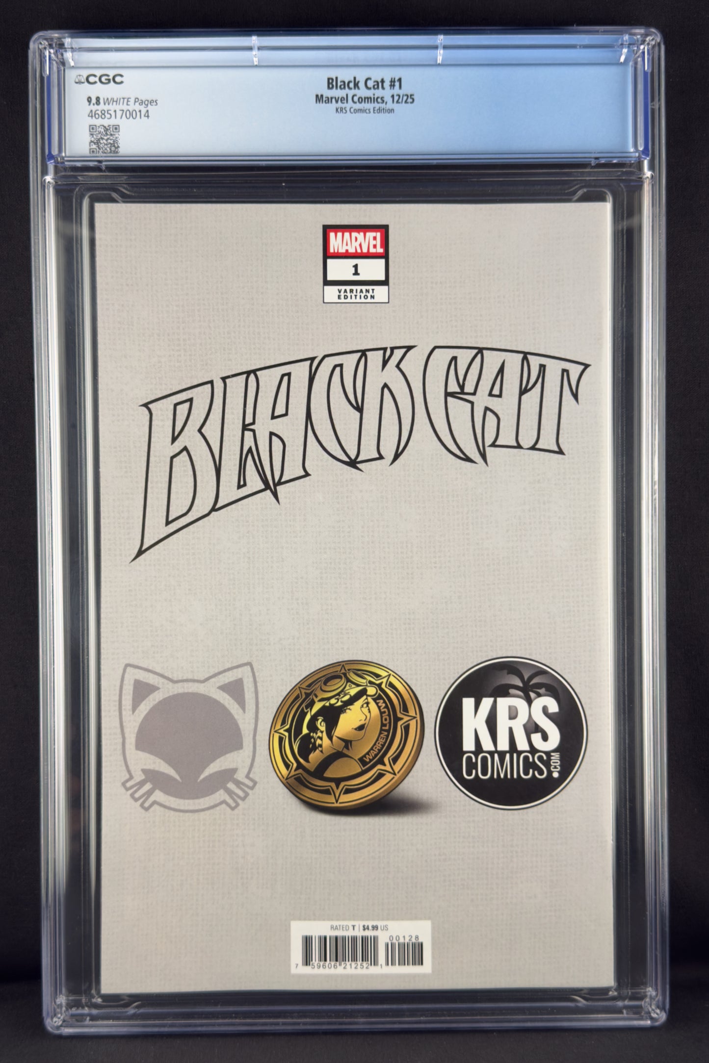 Black Cat #1 (2025) CGC 9.8 Warren Louw Variant Ltd 1000