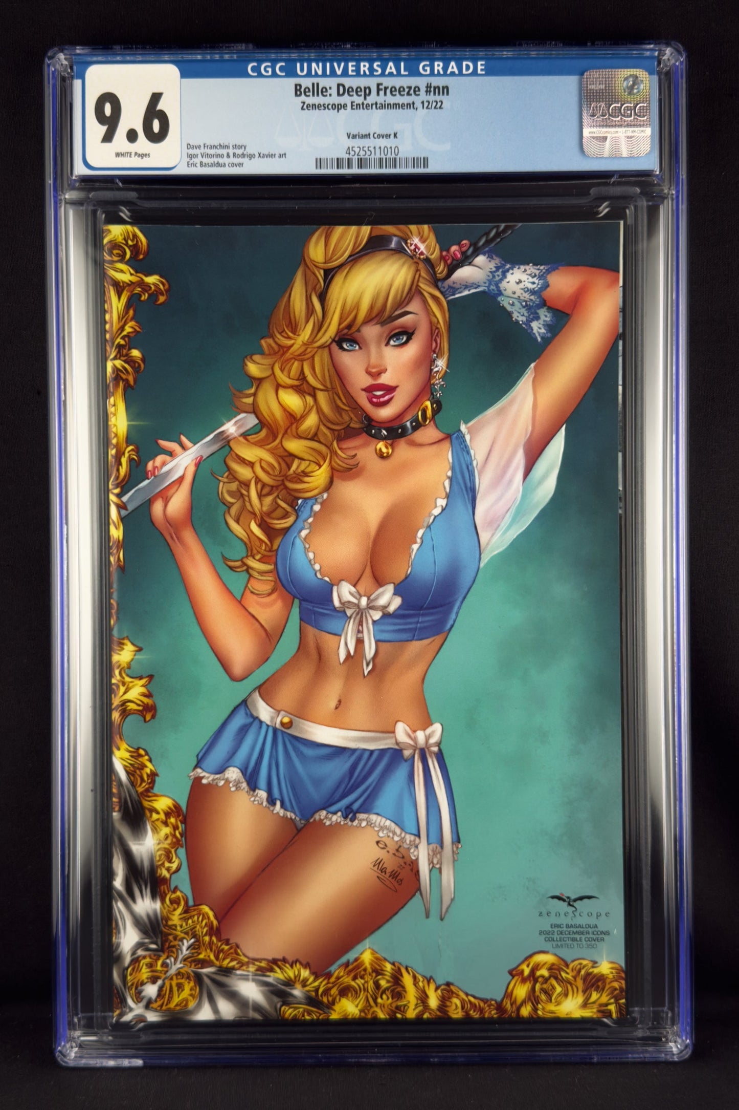 Belle: Deep Freeze #nn (2022) CGC 9.6 Eric Basaldua Variant K Ltd 350. Cinderella