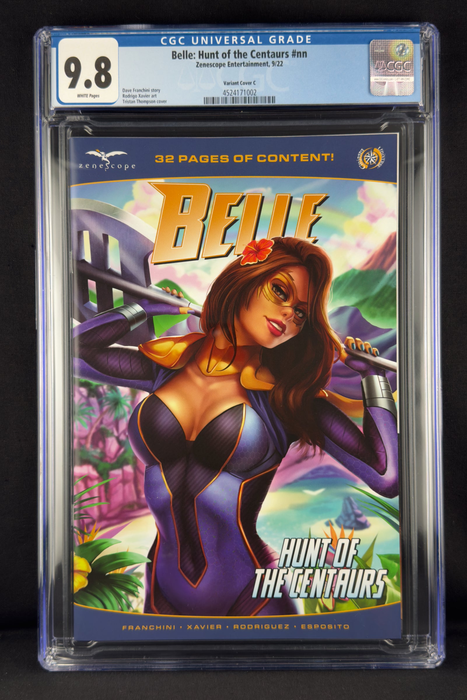 Belle Hunt of the Centaurs (2022) CGC 9.8 Tristan Thompson Variant C.