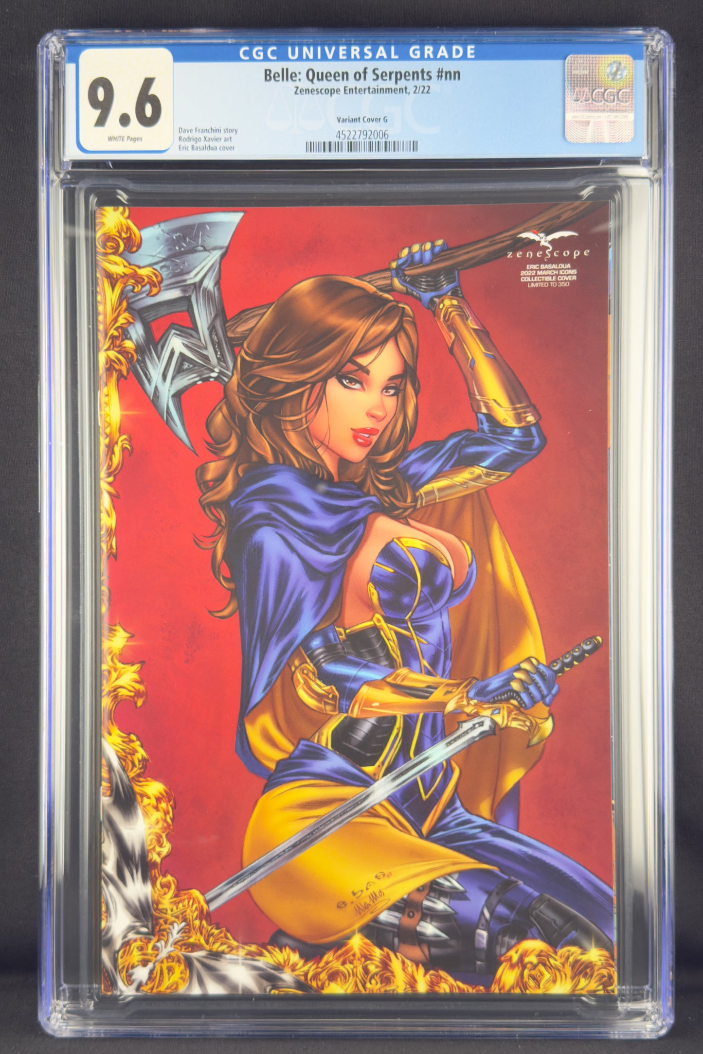 Belle Queen of Serpents (2022) CGC 9.6 Eric Basaldua Variant G.