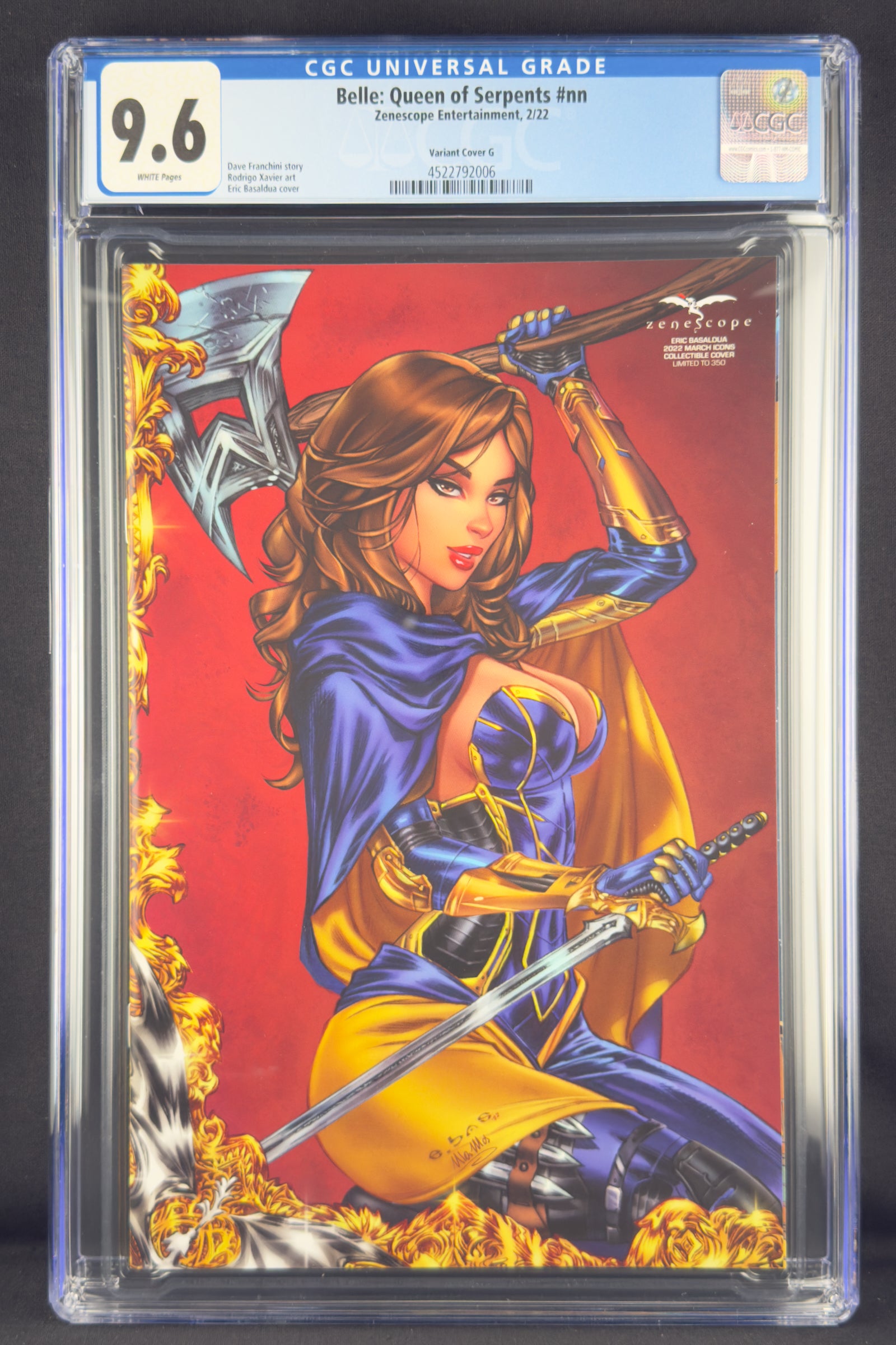 Belle Queen of Serpents (2022) CGC 9.6 Eric Basaldua Variant G.
