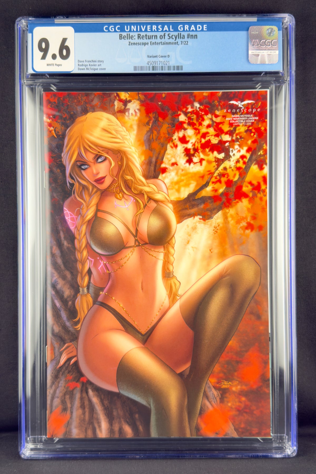 Belle Return of Scylla (2022) CGC 9.6 Dawn McTeigue Variant D.