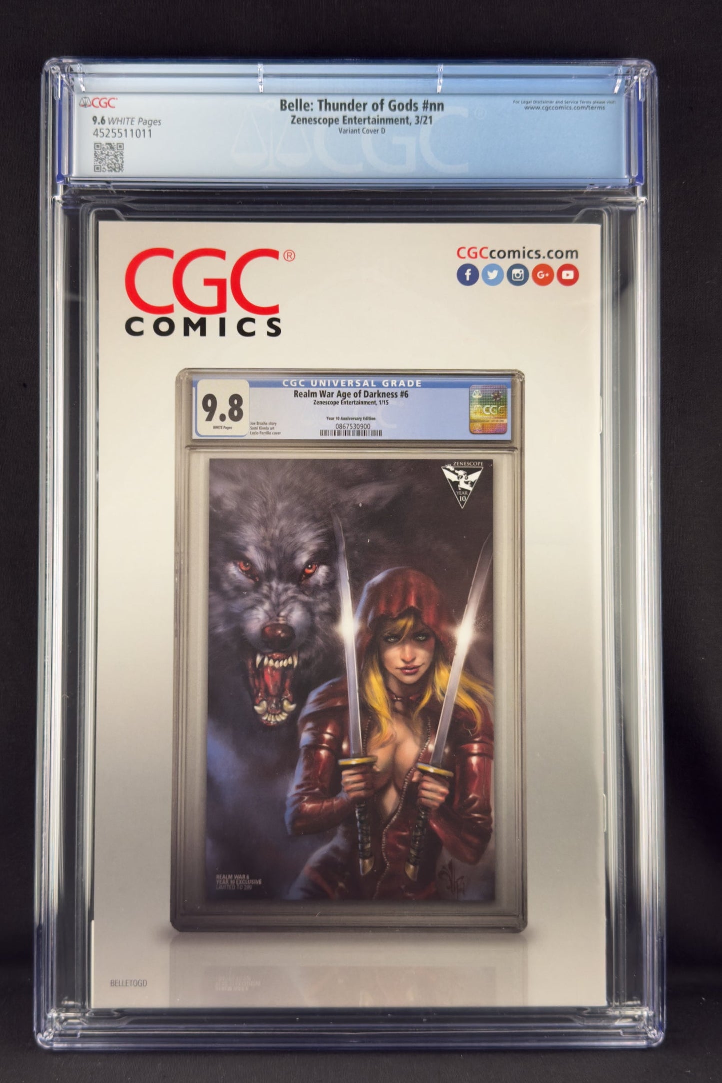 Belle: Thunder of Gods #nn (2021) CGC 9.6 Elias Chatzoudis Variant D Ltd 250