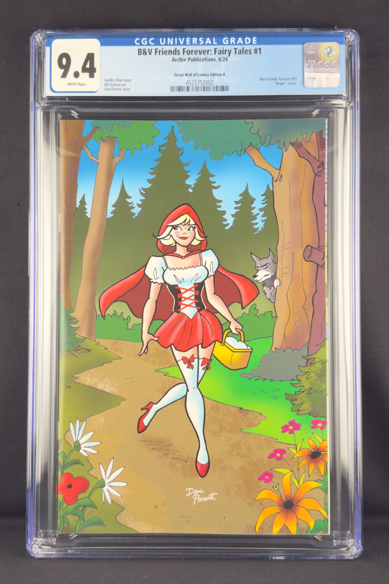 B&V Friends Forever: Fairy Tales #1 (2024) CGC 9.4 Dan Parent Virgin B. Sabrina