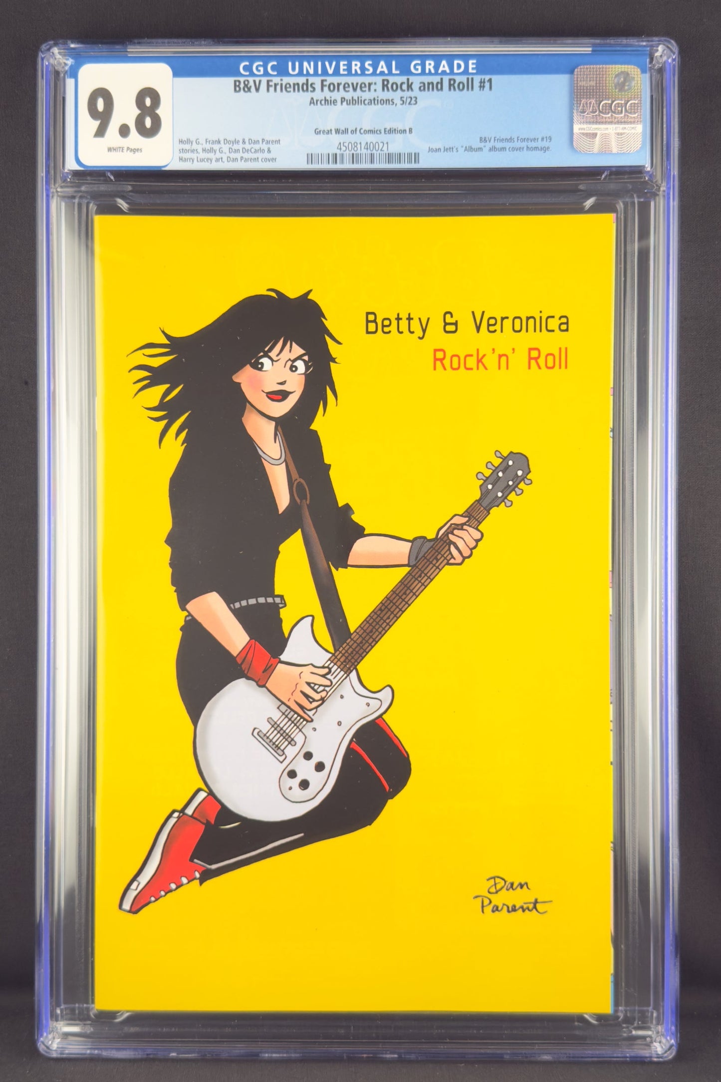 B&V Friends Forever: Rock & Roll #1 (2023) CGC 9.8 Dan Parent Variant C