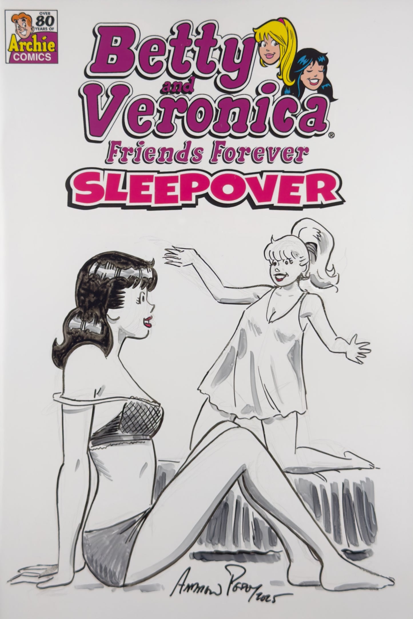 B&V Friends Forever Sleepover #1 (2024) CGC 9.8 SS Andrew Pepoy Original Sketch