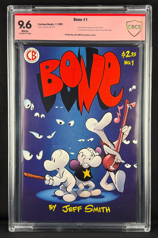 Bone #1 (1991) CBCS 9.6 Verified Jeff Smith - 1st app Fone Bone