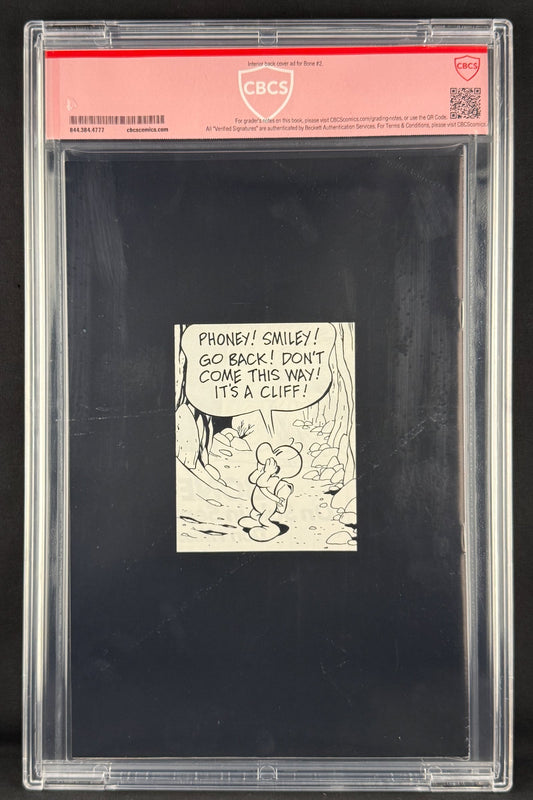 Bone #1 (1991) CBCS 9.6 Verified Jeff Smith - 1st app Fone Bone