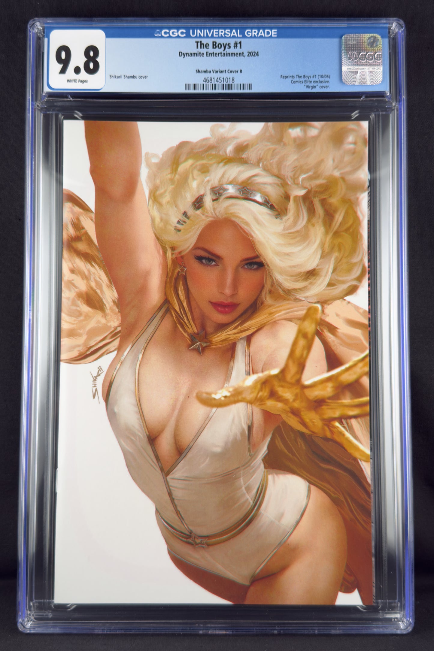 The Boys #1 (2024) CGC 9.8 Shikarii Shambu Virgin Variant B—Starlight.