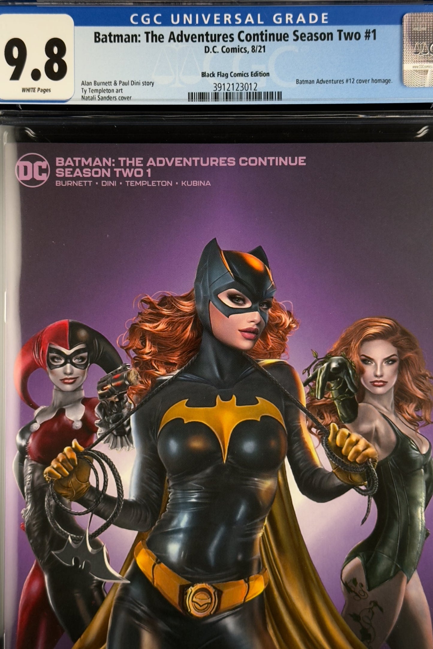 Batman: The Adventures Continue Season Two #1 (2021) CGC 9.8 Natali Sanders Minimal Trade Variant Ltd 1500