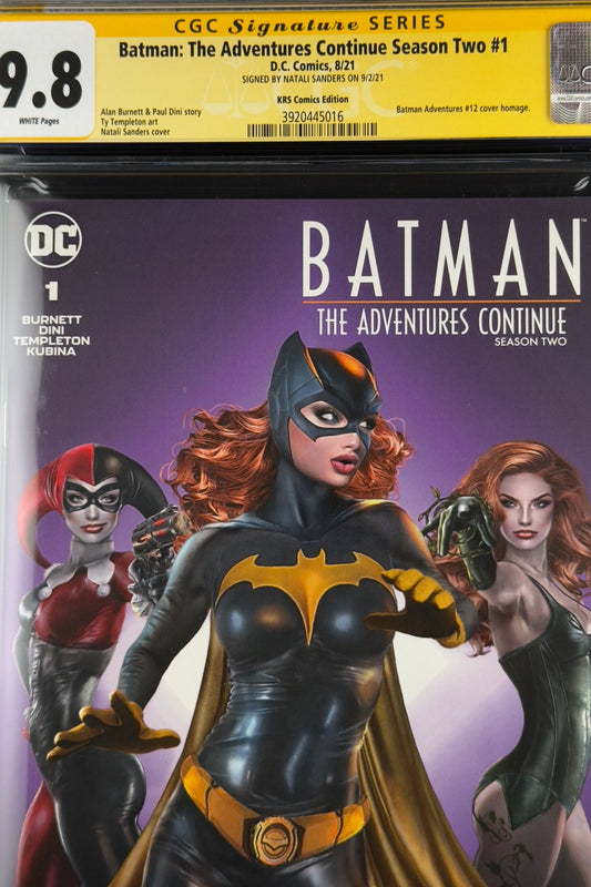 Batman: The Adventures Continue Season Two #1 (2021) CGC 9.8 SS Natali Sanders Trade Dress Variant Ltd 3000