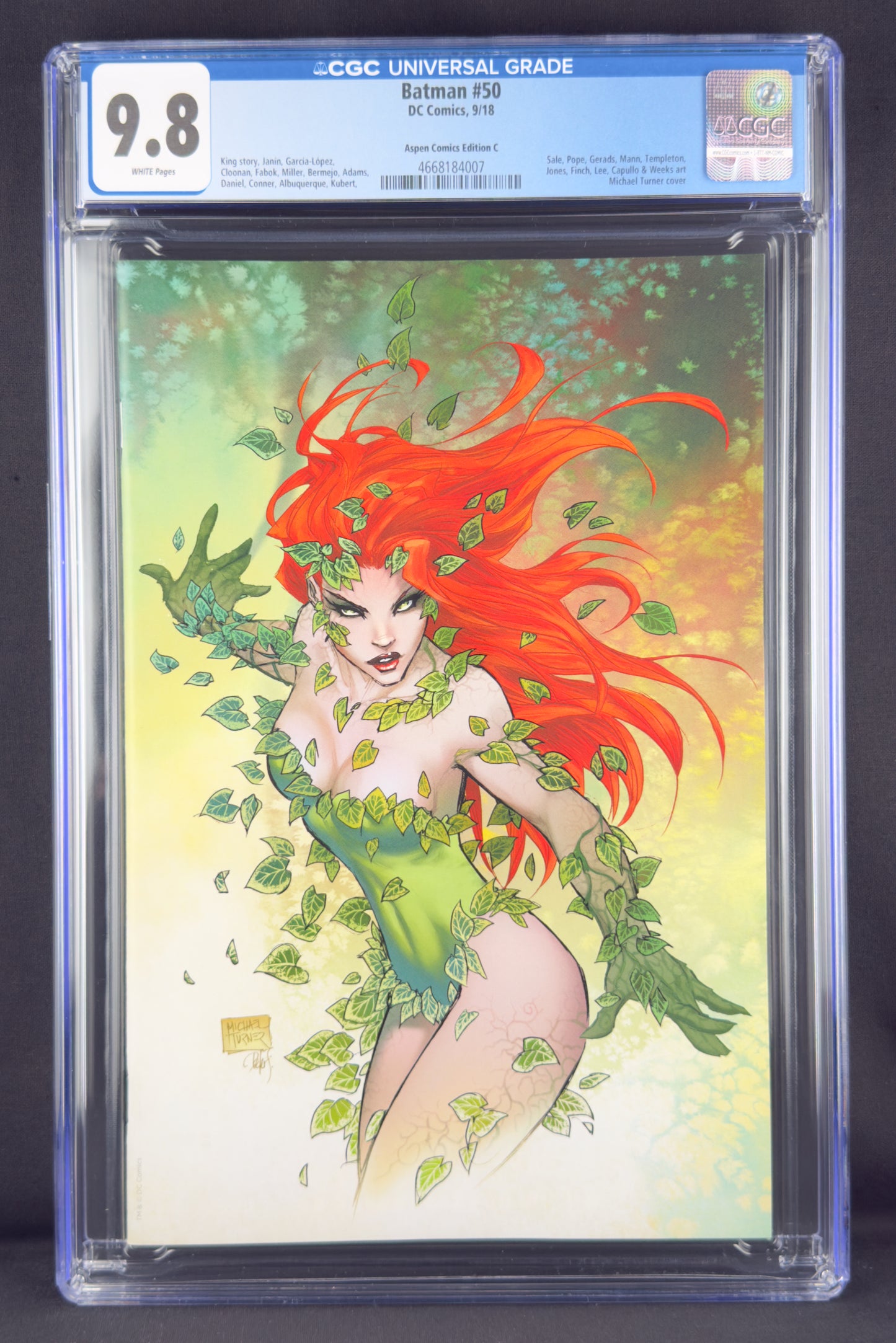 Batman #50 (2018) CGC 9.8 Michael Turner Virgin Variant C.