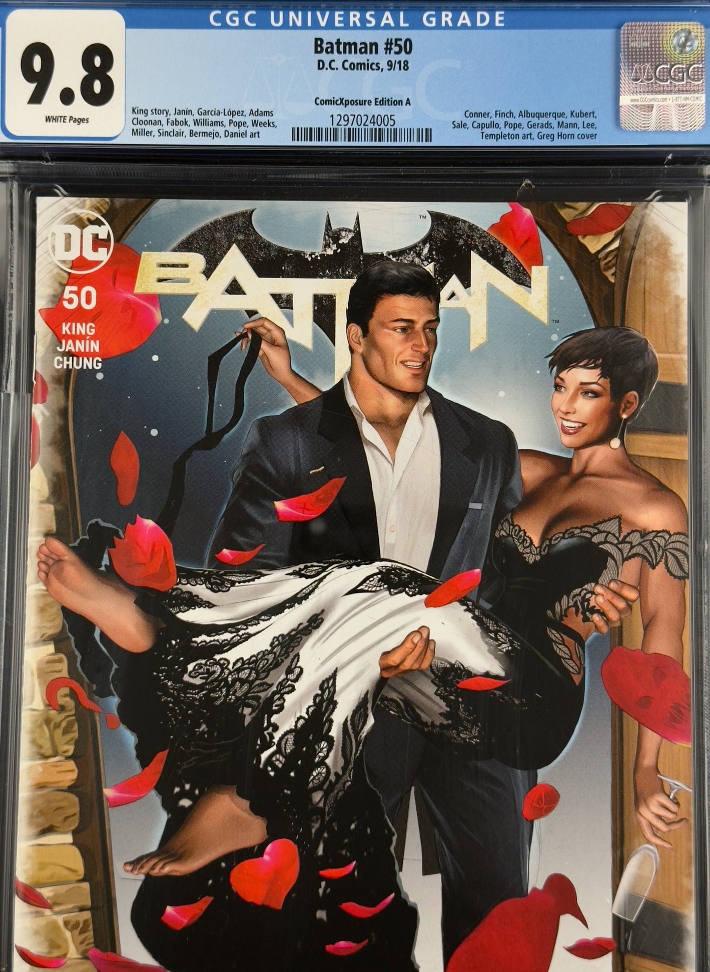 Batman #50 (2018) CGC 9.8 Greg Horn Variant A - Batman & Catwoman Wedding