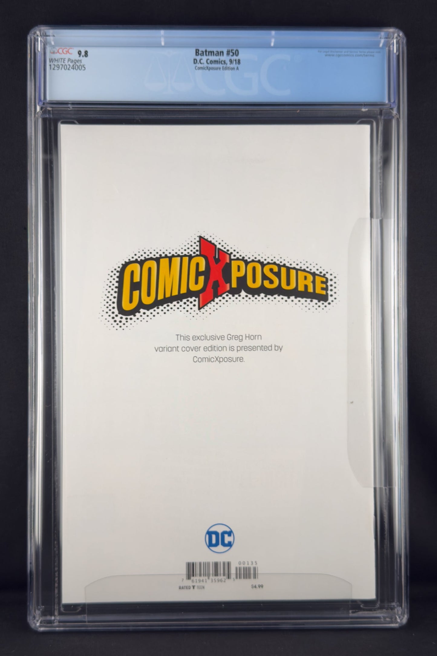 Batman #50 (2018) CGC 9.8 Greg Horn Variant A - Batman & Catwoman Wedding