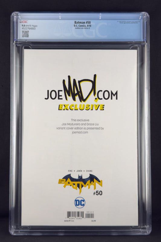 Batman #50 (2018) CGC 9.8 Joe Madureira Virgin Variant B - Wedding of Batman & Catwoman