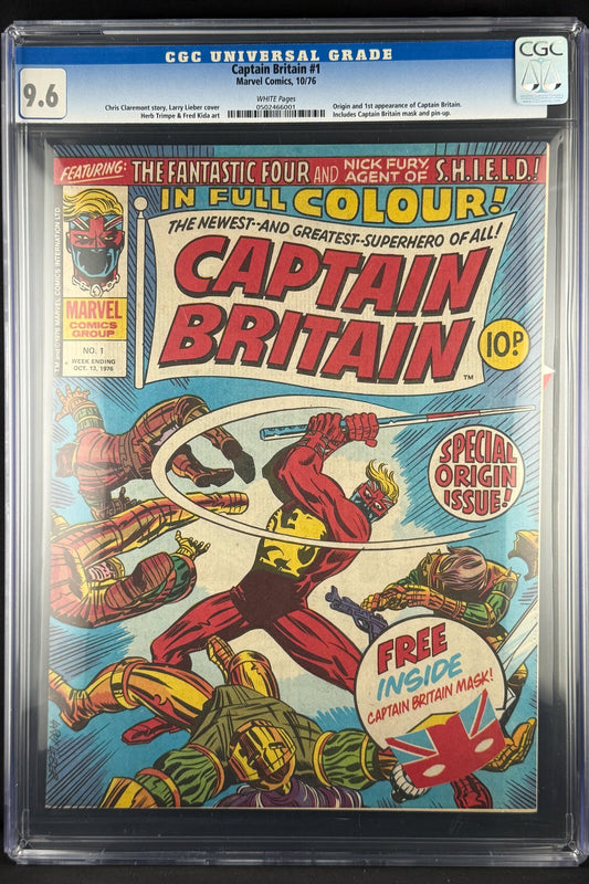 Captain Britain #1 (1976) CGC 9.6 - 1st app Captain Britain