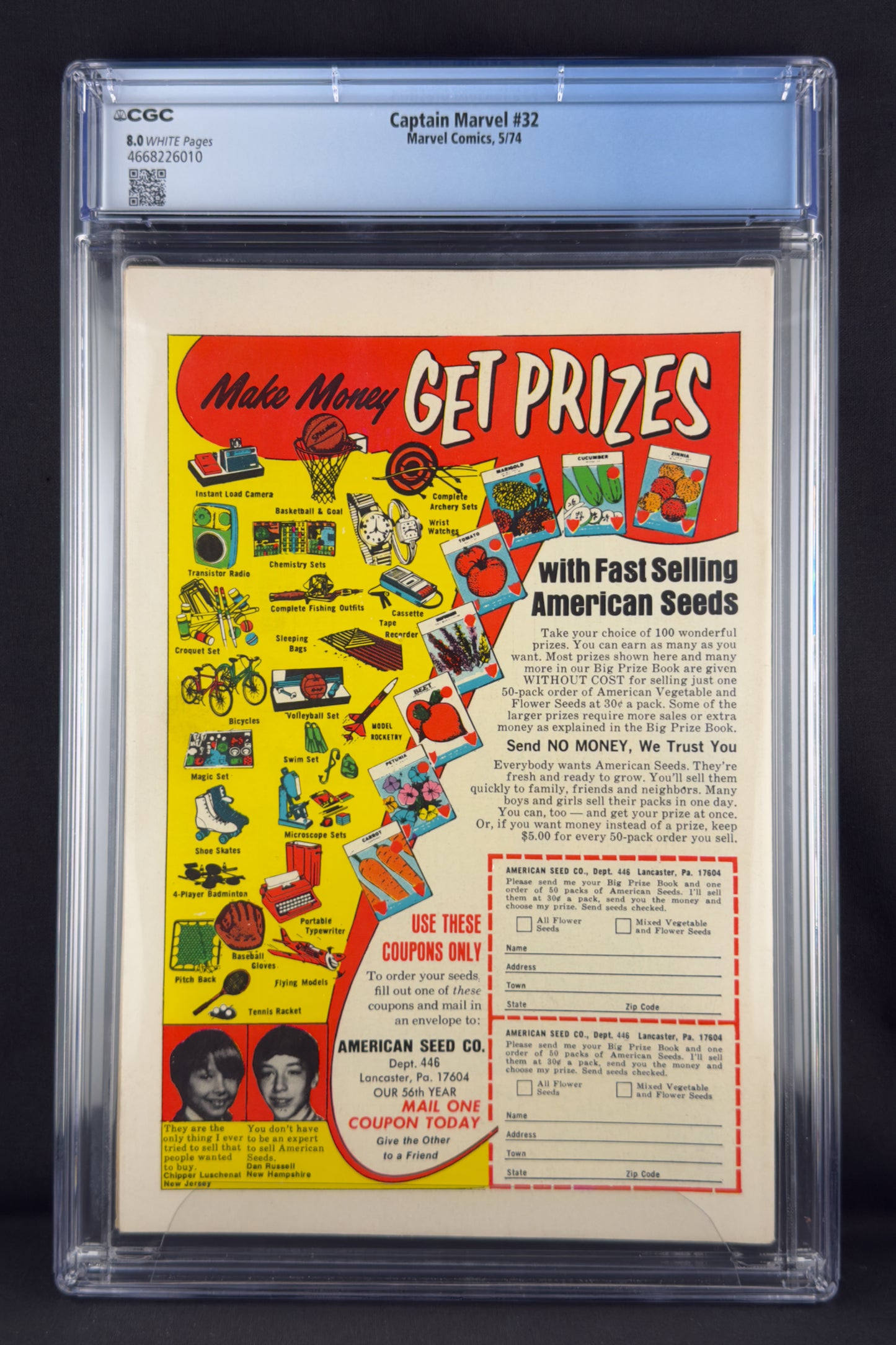 Captain Marvel #32 (1974) CGC 8.0 - Origin Drax