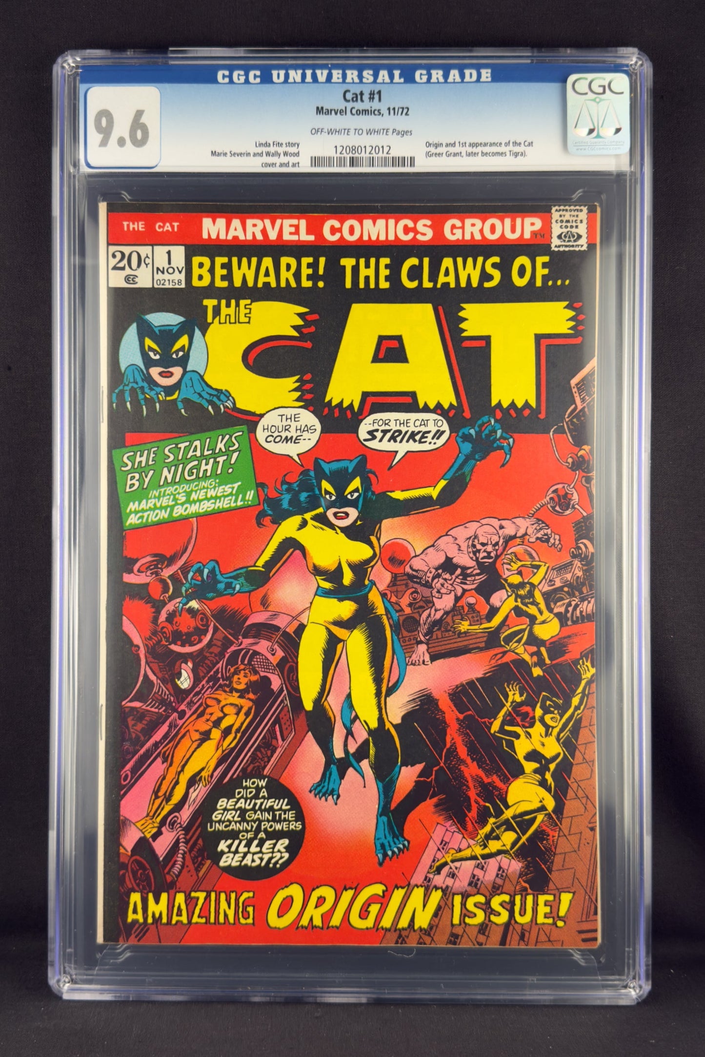 The Cat #1 (1972) CGC 9.6 - First appearance of the Cat (Greer Grant)