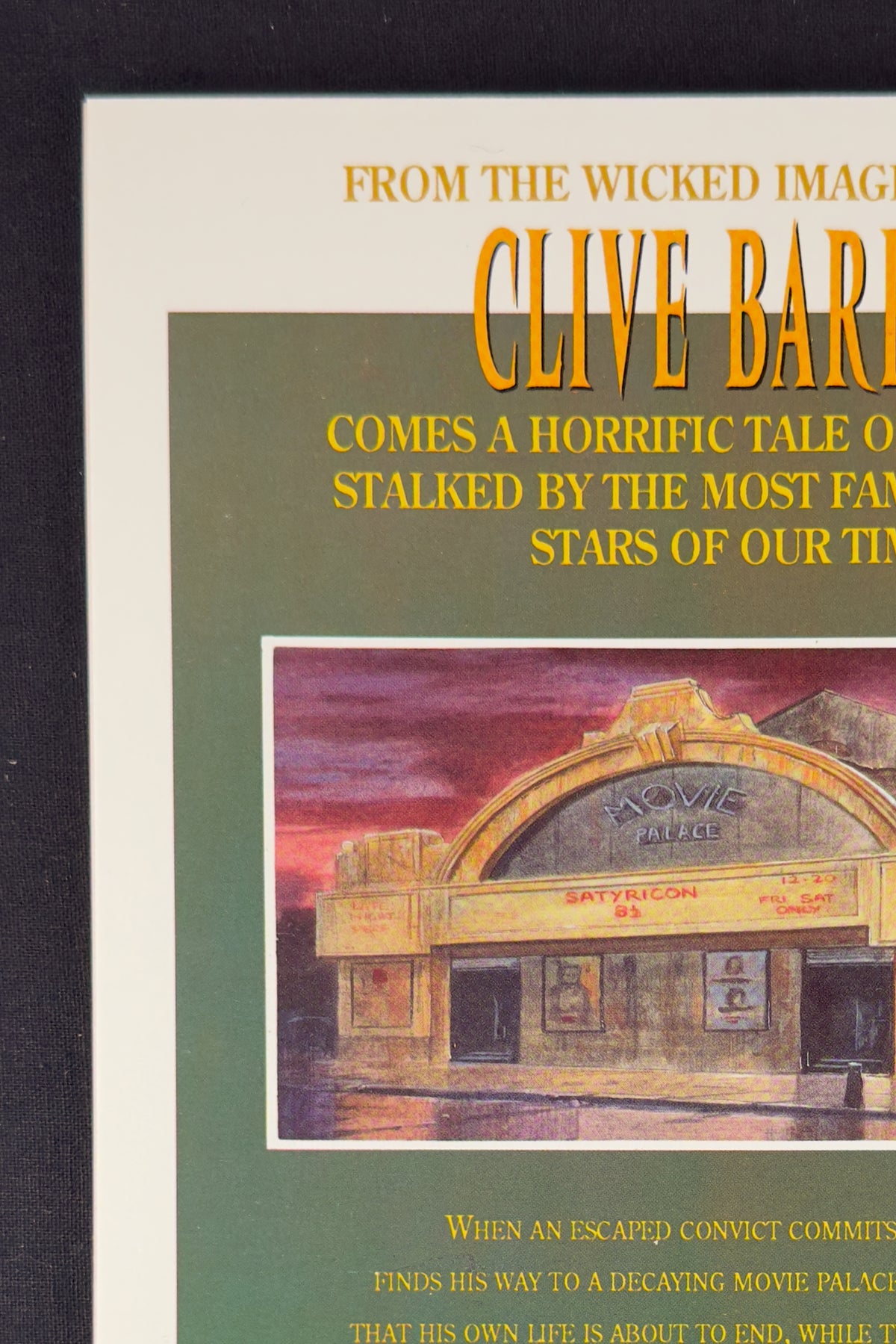Clive Barker Son of Celluloid 1991 Eclipse Graphic Novel Les Edwards NM