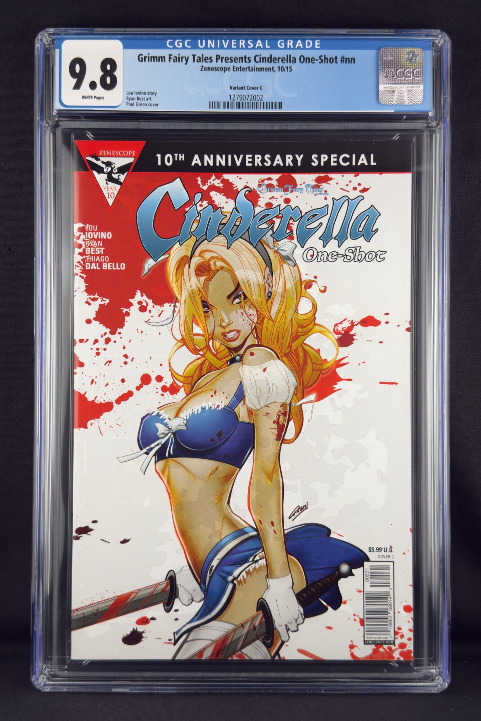 Cinderella 10th Anniversary Special (2015) CGC9.8 Paul Green Variant C