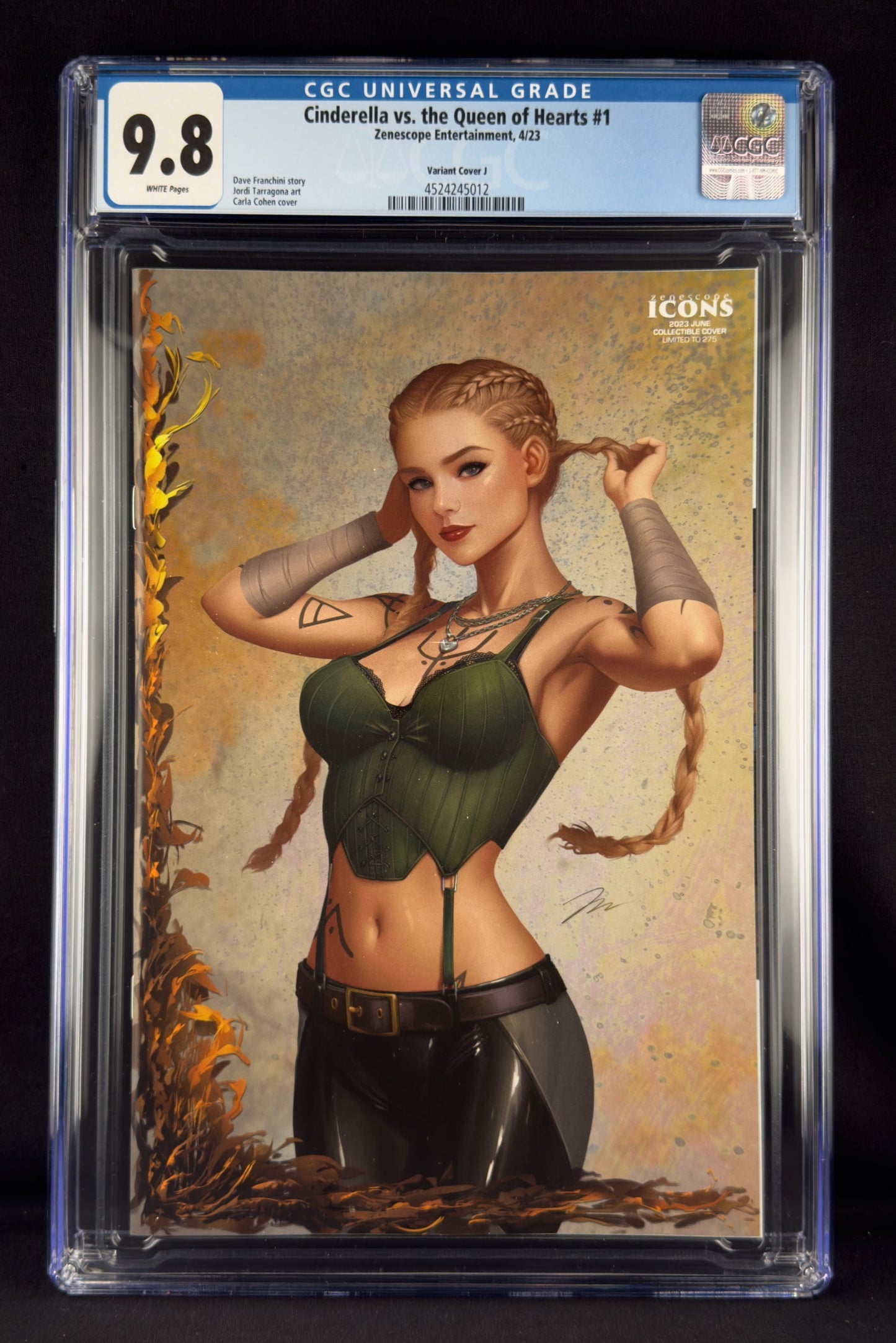 Cinderella vs The Queen of Hearts #1 (2023) CGC 9.8. Jorge Meguro Variant J.