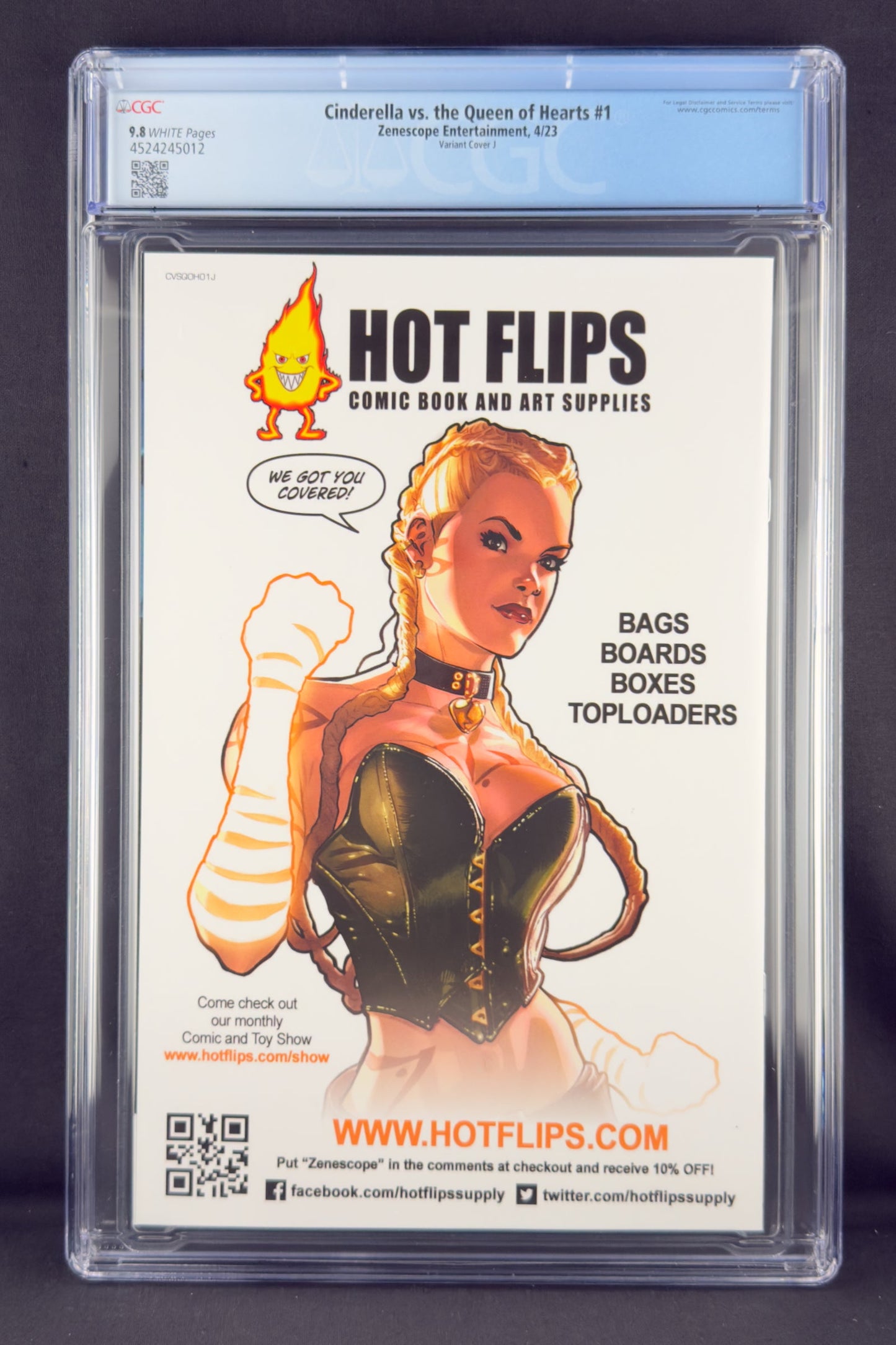 Cinderella vs The Queen of Hearts #1 (2023) CGC 9.8 Jorge Meguro Variant J Ltd 275
