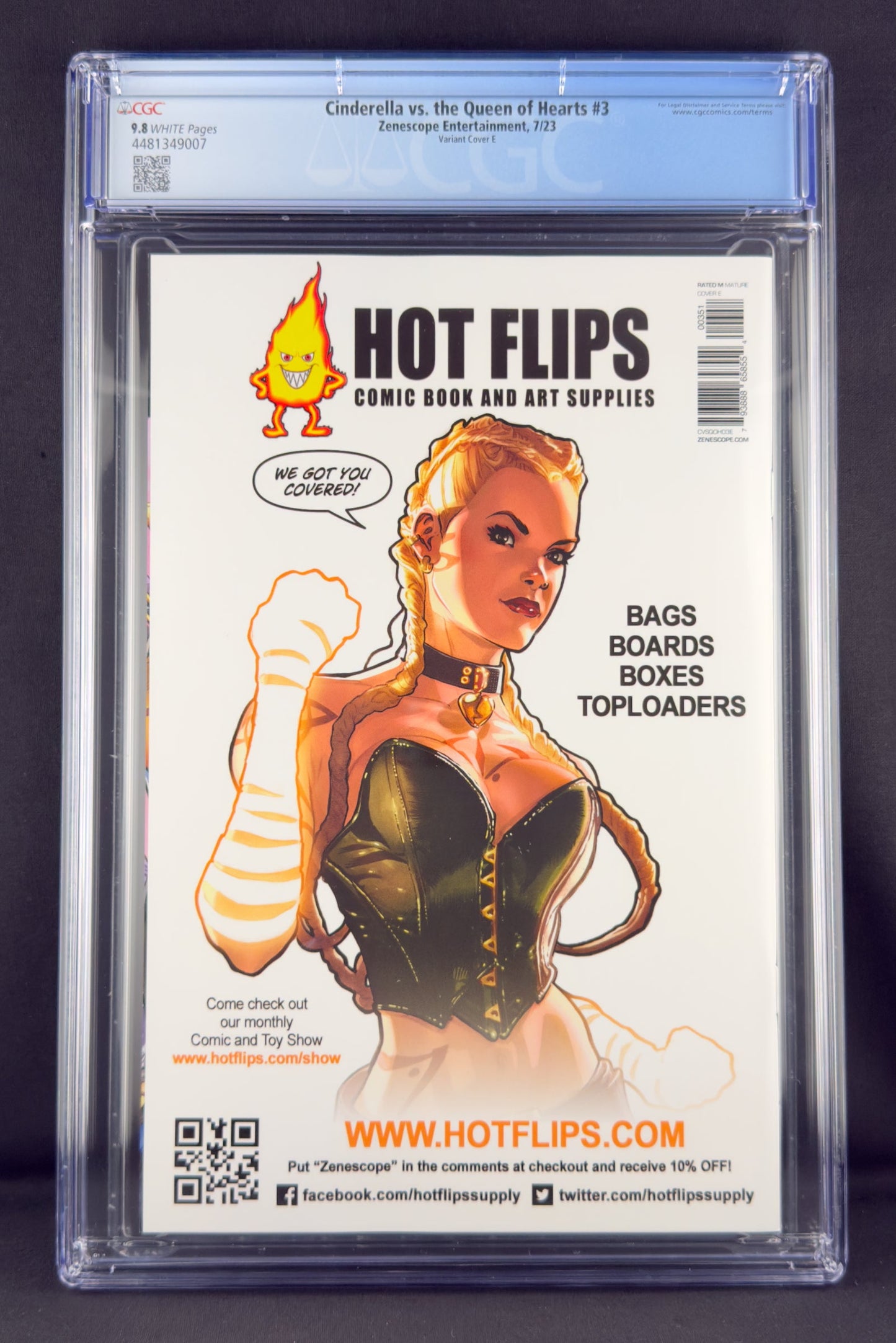 Cinderella vs The Queen of Hearts #3 (2023) CGC 9.8 Keith Garvey Variant E
