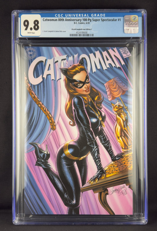 Catwoman: 80th Anniversary 100-Page Super Spectacular #1 (2020) CGC 9.8 J. Scott Campbell Variant C Ltd 1200
