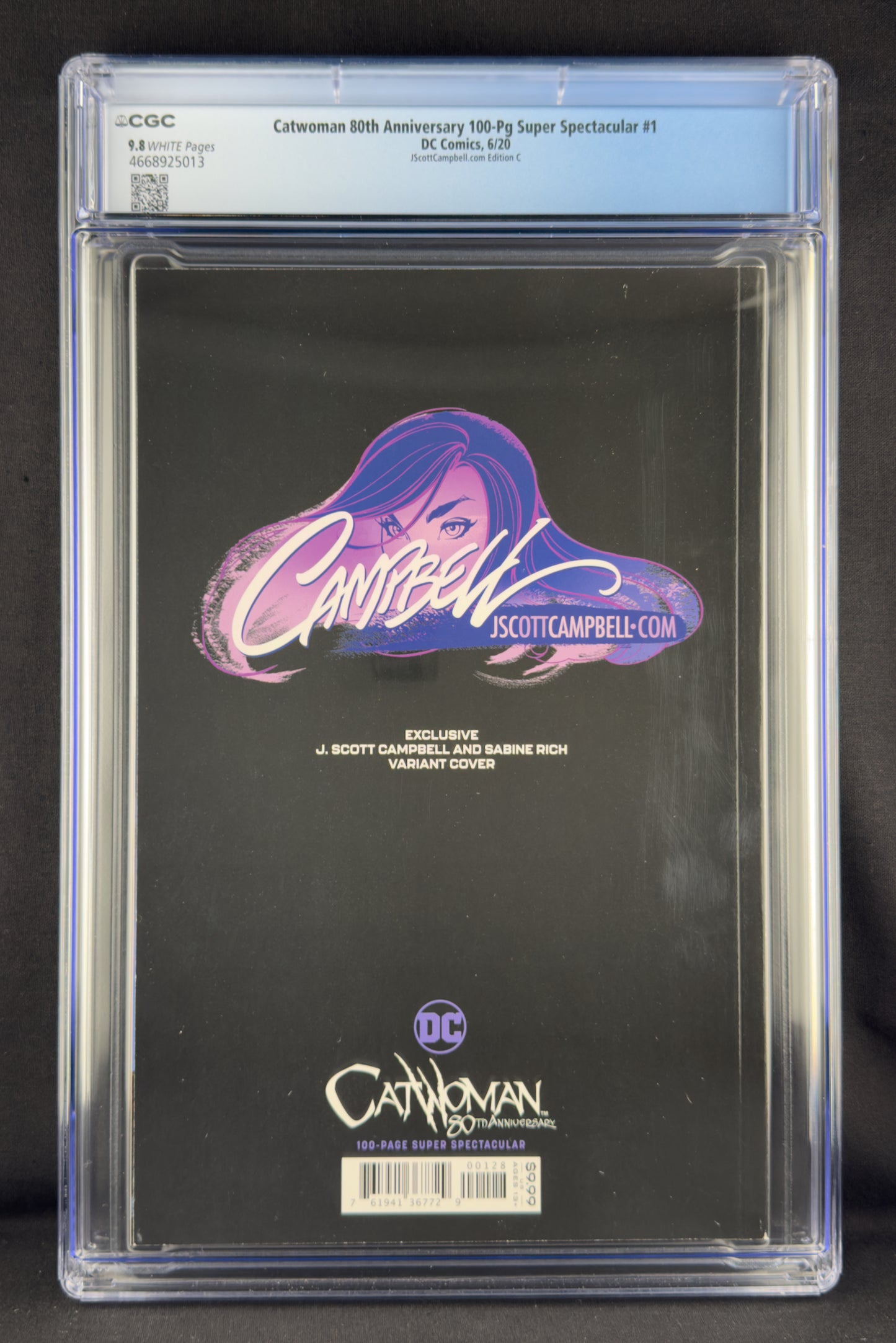 Catwoman: 80th Anniversary (2020) CGC 9.8 J. Scott Campbell Variant C Ltd 1200