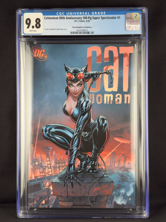 Catwoman: 80th Anniversary 100-Page Super Spectacular #1 (2020) CGC 9.8 J. Scott Campbell Variant E Ltd 1200