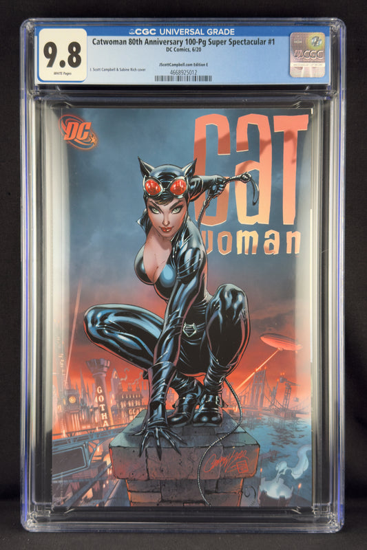 Catwoman 80th Anniversary (2020) CGC 9.8 J Scott Campbell Variant E.