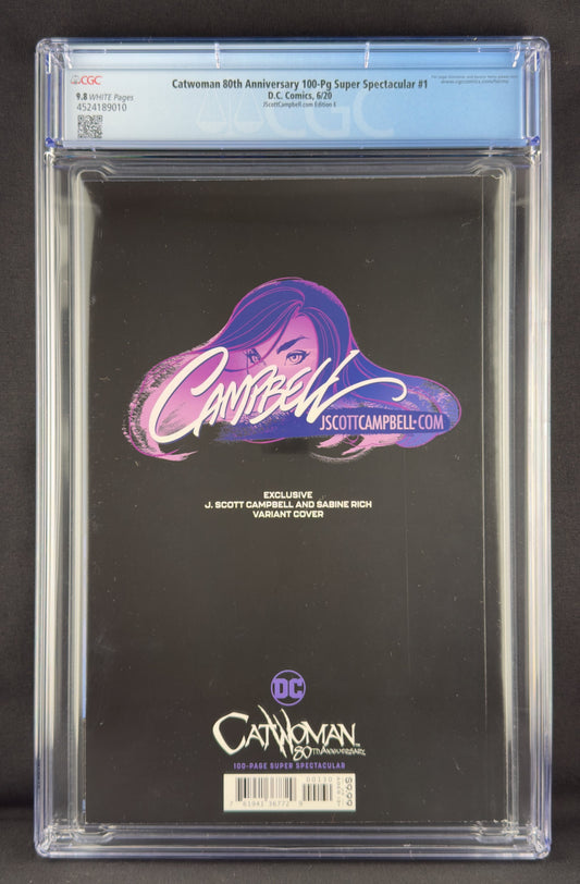 Catwoman: 80th Anniversary 100-Page Super Spectacular #1 (2020) CGC 9.8 J. Scott Campbell Variant E Ltd 1200