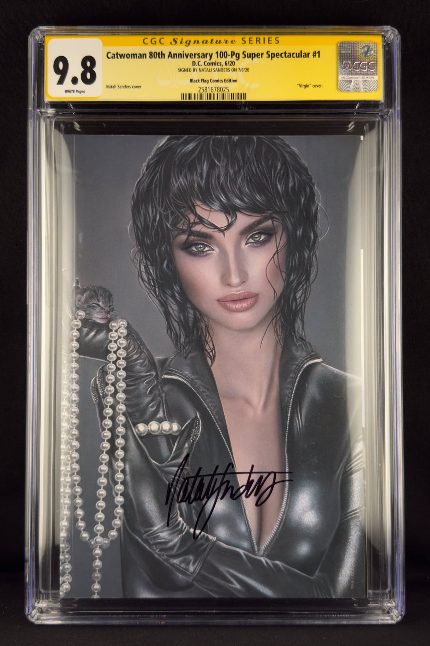 Catwoman: 80th Anniversary (2020) CGC 9.8 SS Natali Sanders Virgin