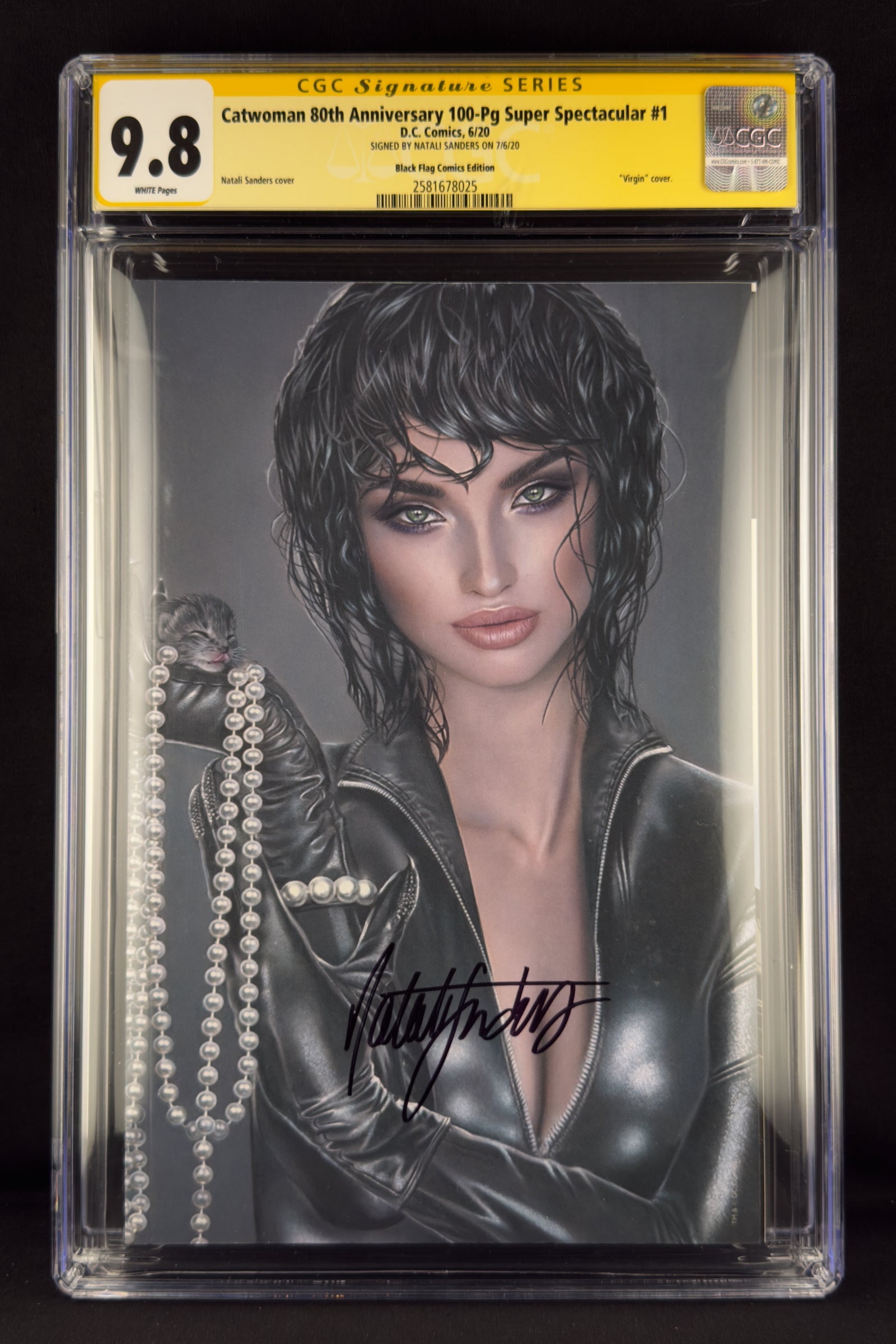 Catwoman: 80th Anniversary (2020) CGC 9.8 SS Natali Sanders Virgin
