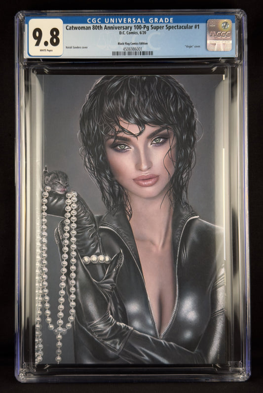 Catwoman: 80th Anniversary 100-Page Super Spectacular #1 (2020) CGC 9.8 Natali Sanders Virgin Variant B Ltd 1500